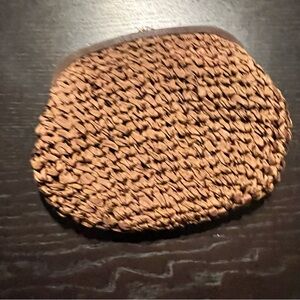 Vintage Woven Ribbon Clutch - Brown